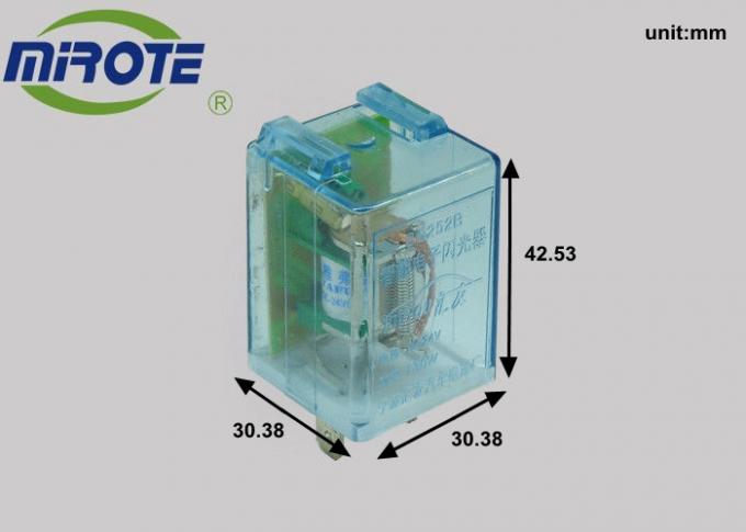 Transparent Blue Electronic Led Flasher 24V , 3G252B Gerelay 3 Pin Led Compatible Flasher 81980-87704