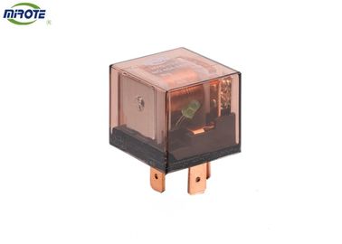Transparent Coffee Cover 4 Pins 40 Amp 12V With Led , Double Contact High Power Relay