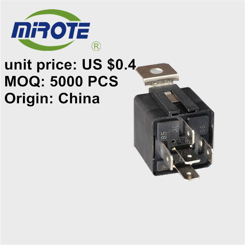 Black Cover High Amp Auto Electrical Relay 12v 5 Pines