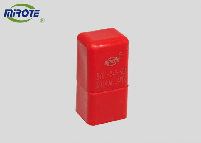 4 Terminals Red Leather Sheath Air Condition Car Relay