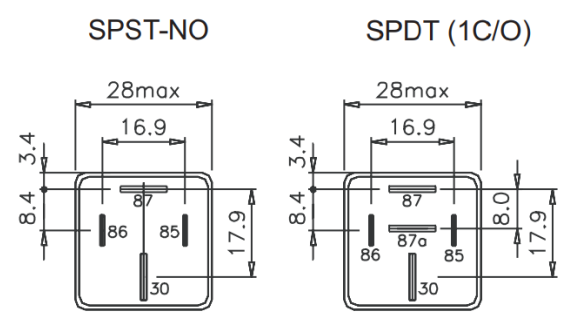 JD1912 Switch Model Automotive Power Relay 12v 70a 4