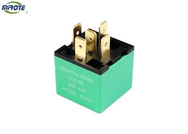 24V 40A Automotive Relay , 24 Volt 40 Amp Relay Non Waterproof Green Cover 1391322 1431781 1504957 243460