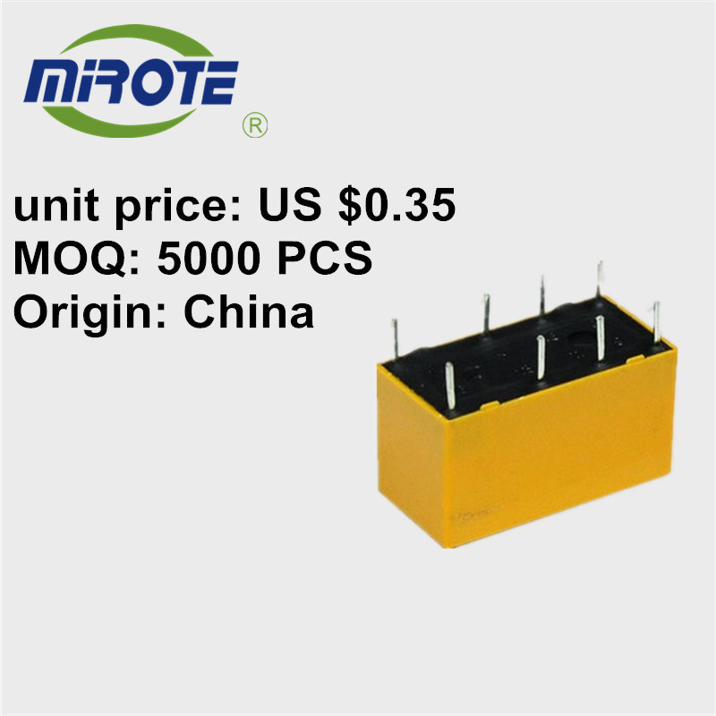 Awaterproof Coiled Wires 5 Amp Miniature Auto Electrical Relays , 12