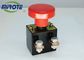 Custom Micro Latching Push Button Switch  , Mushroom Emergency Stop Button 125A