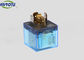 Transparent Blue 80 Amp Automotive Relay , 5 Pin Universal 12 Volt Relay With Led Light